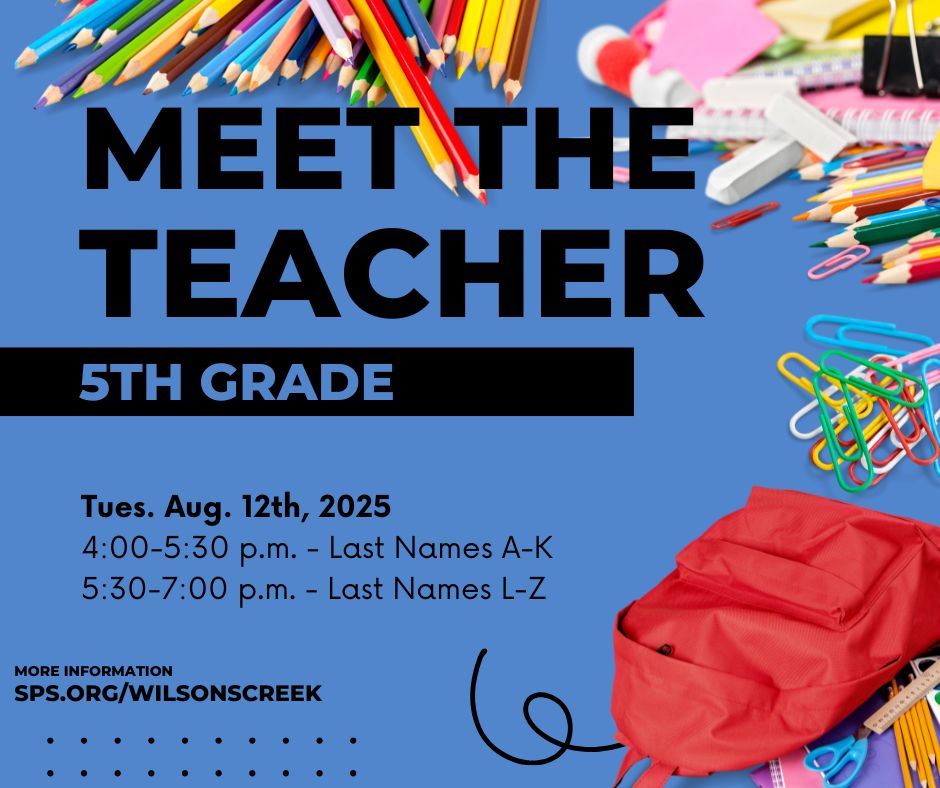  5th Grade Meet the Teacher